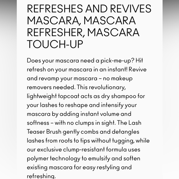 NEW FULL SIZE MAC LASH DRY SHAMPOO MASCARA REFRESHER - Picture 6 of 8